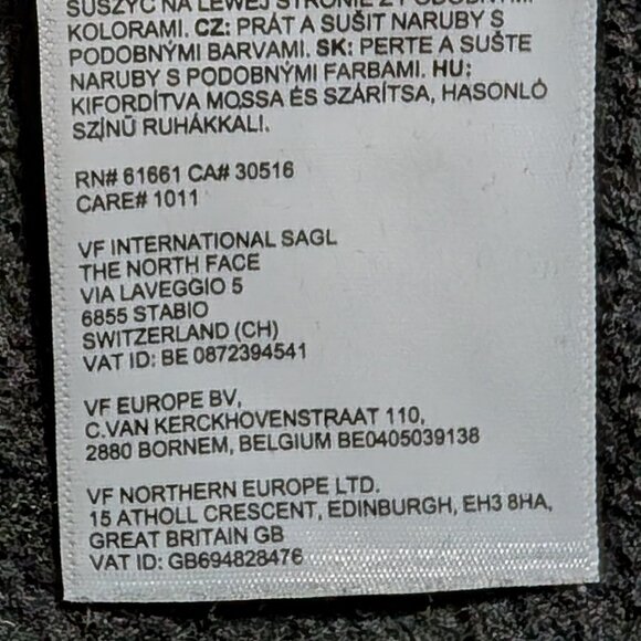 The North Face Graphic Injection Crew Sweatshirt in Black & Metallic Silver - Picture 8 of 14